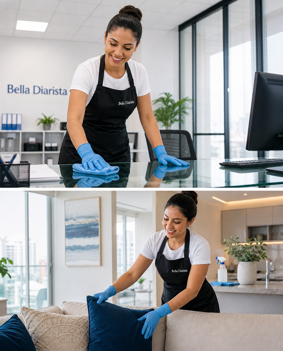 Equipe Bella Diarista em ação